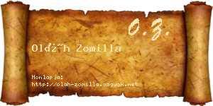 Oláh Zomilla névjegykártya